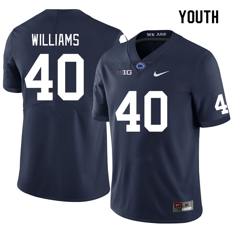 Youth #40 Patrick Williams Penn State Nittany Lions College Football Jerseys Stitched Sale-Navy